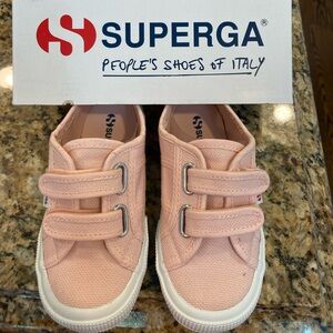NEW IN BOX girls Superga double strap shoe! Size 9 1/2!